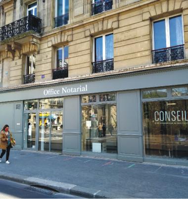 Devanture Office notarial